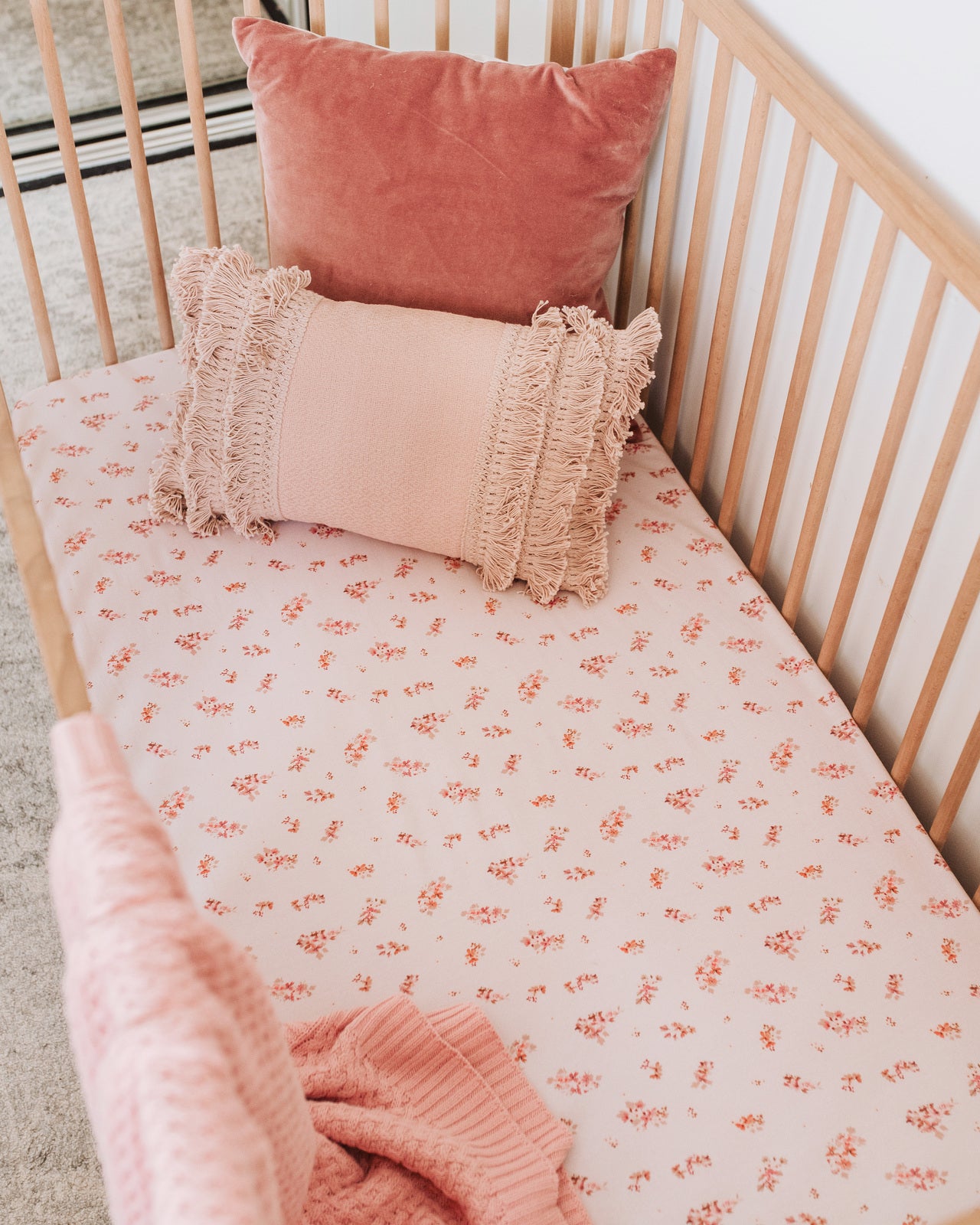 Esther Fitted Cot Sheet - Snuggle Hunny