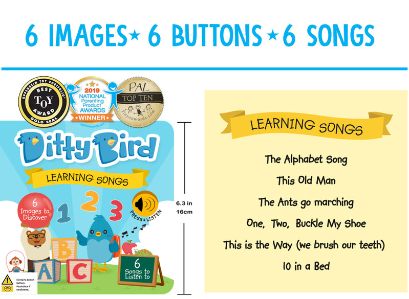 Learning Songs Musical Book - Ditty Bird