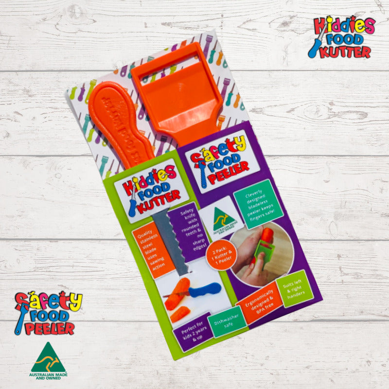 Kiddies Food Kutter 2 Pack (1 Kutter & 1 Peeler)