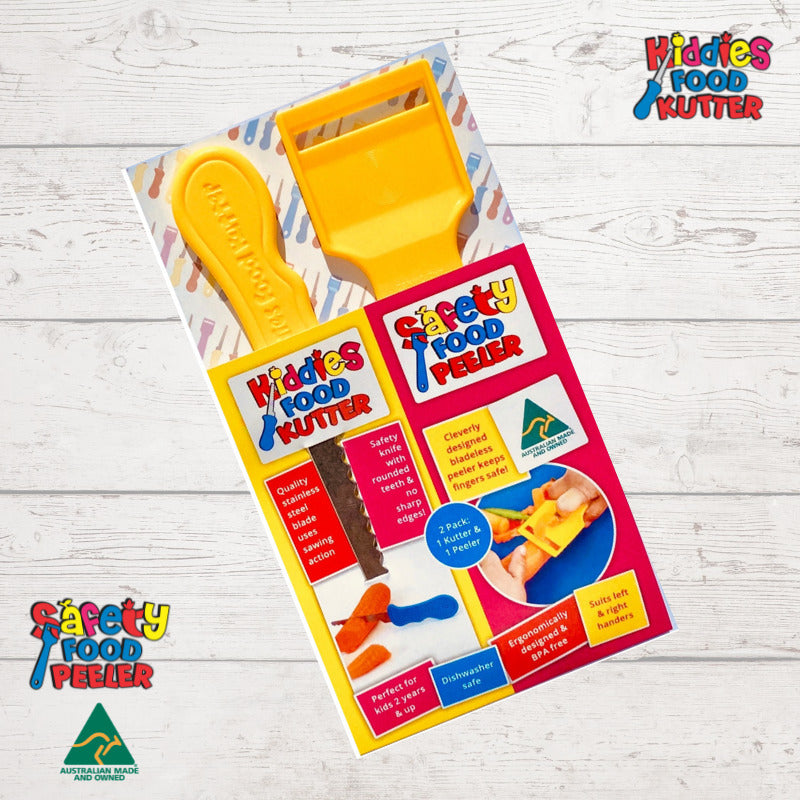 Kiddies Food Kutter 2 Pack (1 Kutter & 1 Peeler)