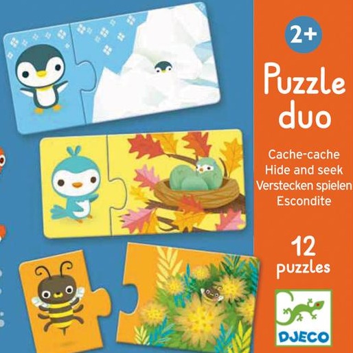Hide & Seek Puzzle Duo 24pc - Djeco