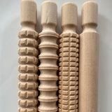 Wooden Patterned Rolling Pins - Clever Bugs