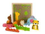 Safari Animal Chunky Puzzle - Kiddie Connect
