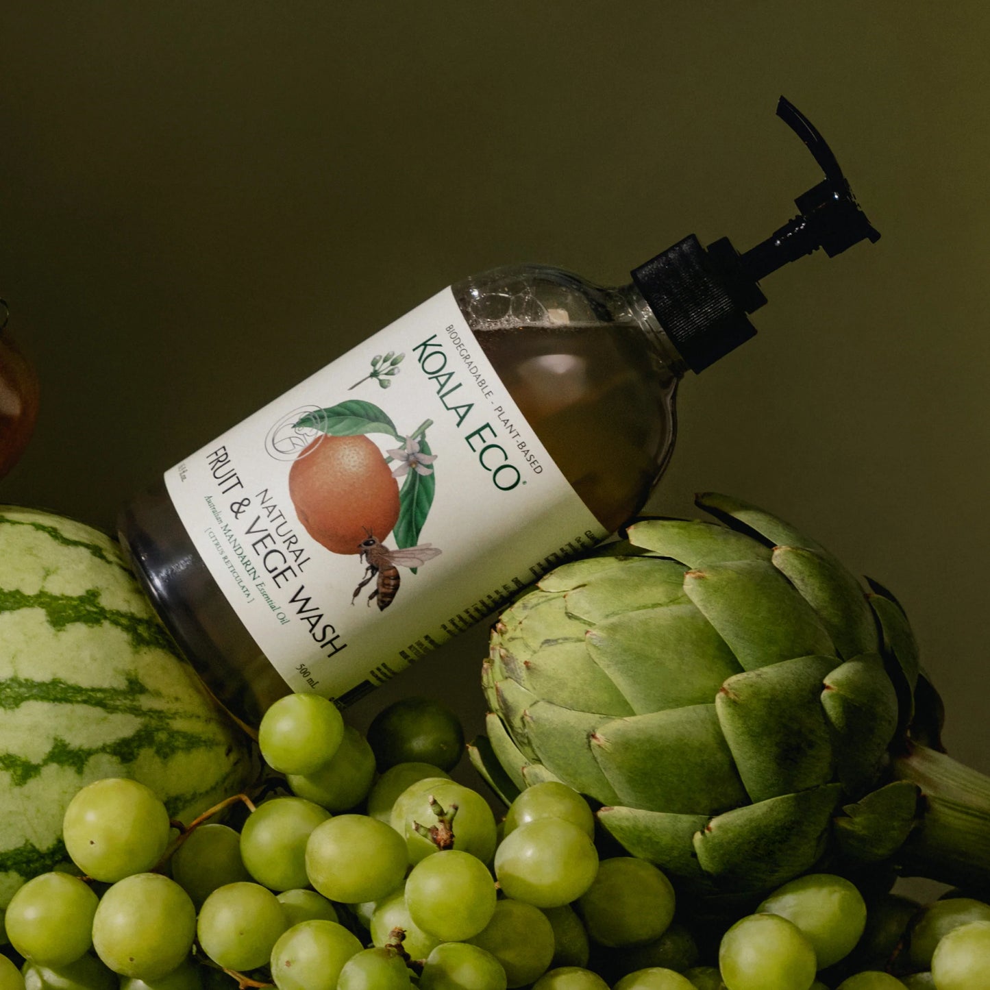 Fruit and Veg Wash Mandarin Essential Oil 500ml - Koala Eco