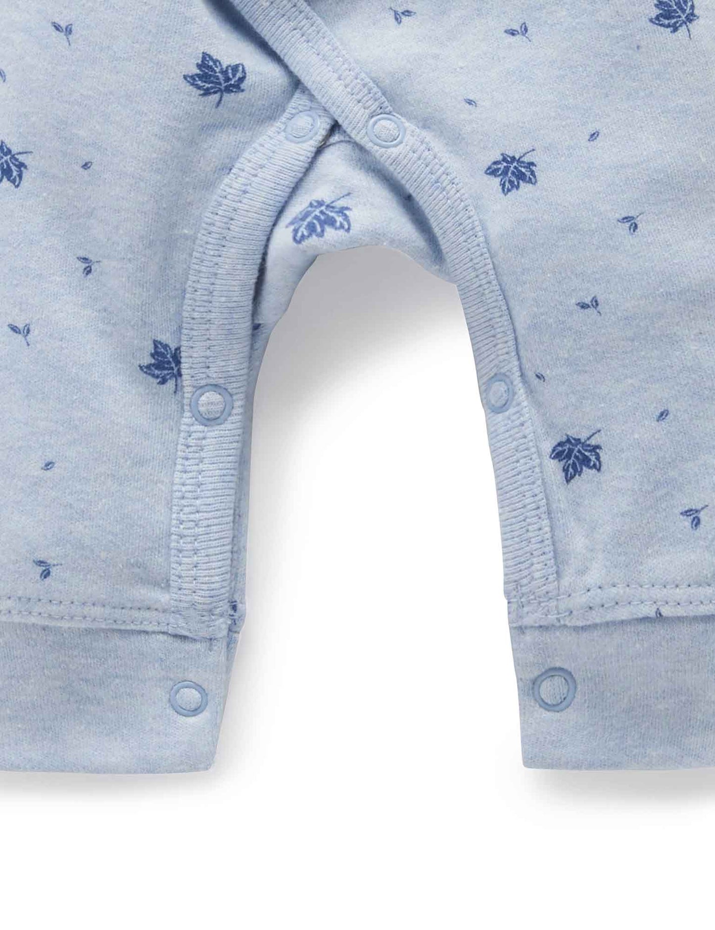 Premie Crossover Growsuit Blue Leaf - Pure Baby