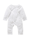 Premie Crossover Growsuit White - Pure Baby