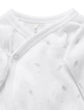Premie Crossover Growsuit White - Pure Baby