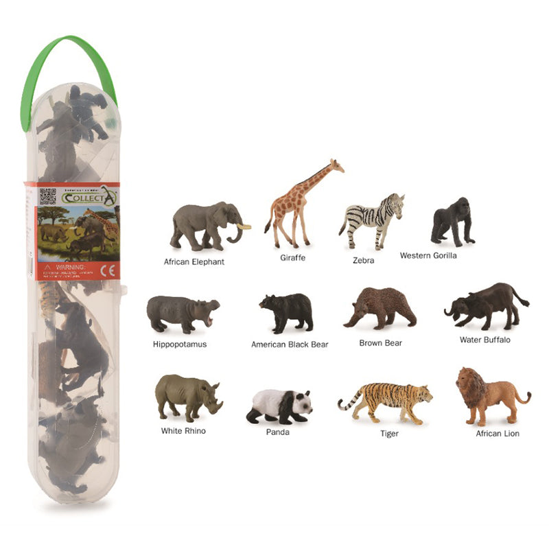 12 Piece Wildlife A Mini Tube - CollectA