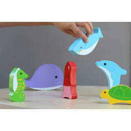 Sea Creatures Chunky Puzzle - Kiddie Connect