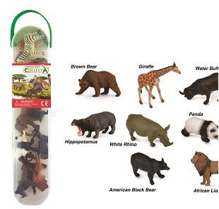 12 Piece Wildlife A Mini Tube - CollectA