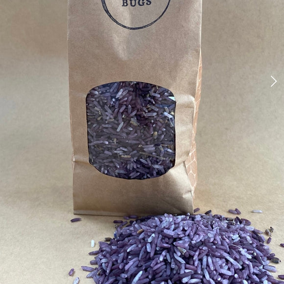 Lavender Sensory Rice - Clever Bugs