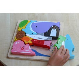 Sea Creatures Chunky Puzzle - Kiddie Connect