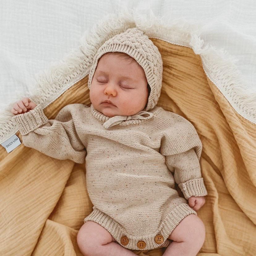 Caramel Fleck Heirloom Bonnet - Ziggy Lou