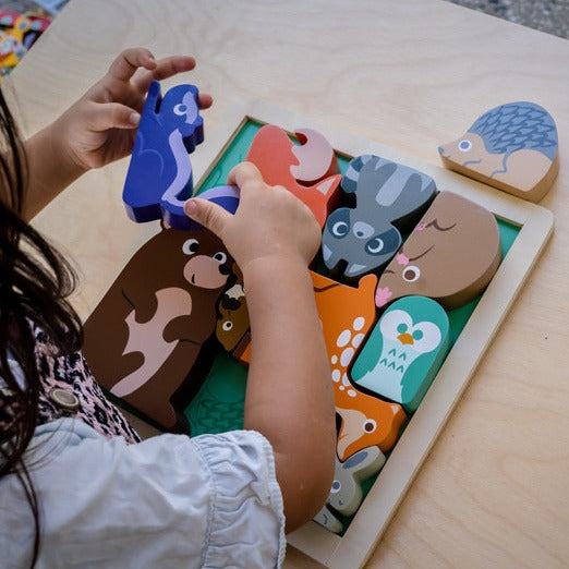 Woodland Animals Chunky Puzzle - Kiddie Connect