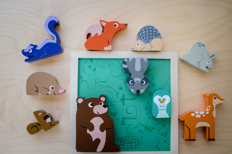 Woodland Animals Chunky Puzzle - Kiddie Connect