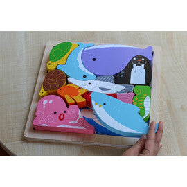 Sea Creatures Chunky Puzzle - Kiddie Connect