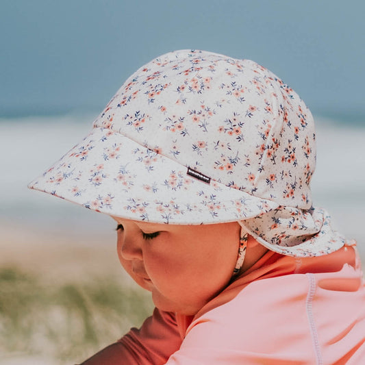 Floral Swim/Beach Legionnaire Flap Hat - Bedhead Hats